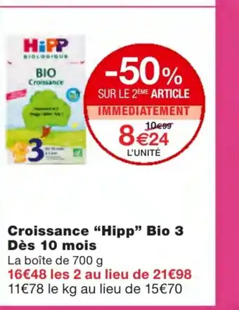 Croissance Hipp Bio 3
