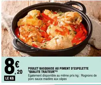 E.Leclerc Poulet basquaise au piment d'espelette offre