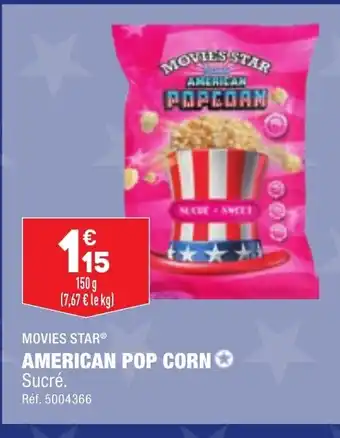 ALDI Movie Star American Pop Corn offre