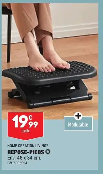 ALDI Home Creation Living Repose Pieds offre