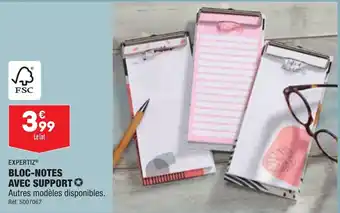 ALDI Expertiz Bloc-Notes Avec Support Autres Modeles Disponsibles offre