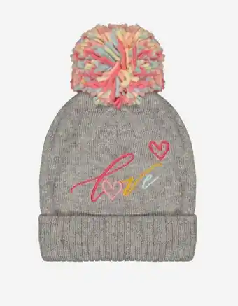Filles bonnet à pompon - broderies