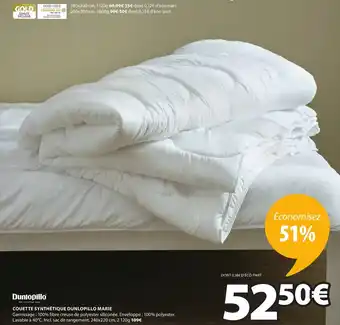 JYSK Couette Synthétique Dunlopillo Marie offre