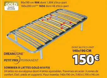 JYSK Sommier à Lattes Gold A10 Fix offre