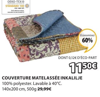 JYSK Couverture Matelassée Inkalilje offre