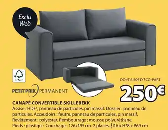JYSK Canapé Convertible Skillebekk offre