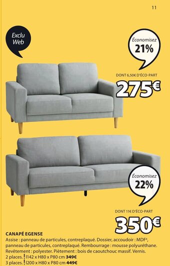 JYSK Canapé Egense offre