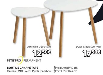 JYSK Bout de Canapé Taps offre