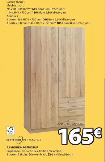 JYSK Armoire Hagendrup offre