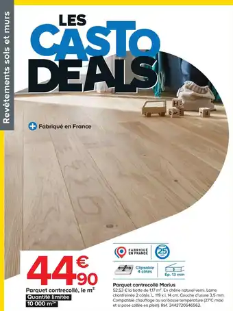 Castorama Parquet Contrecollé Marius offre