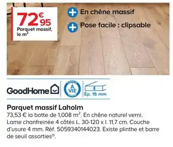 Castorama Parquet Massif Laholm offre