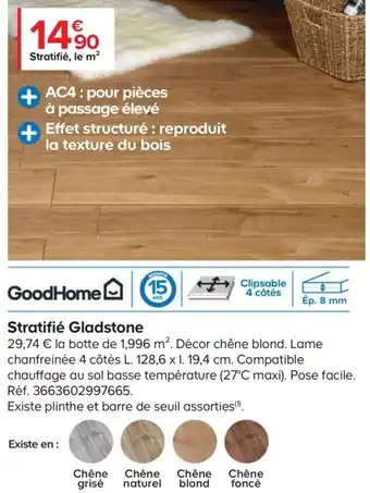 Castorama Stratifié Gladstone offre