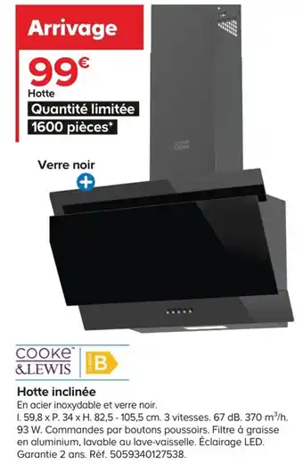 Castorama Hotte Inclinée offre