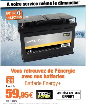 Autobacs Batterie energy+ offre