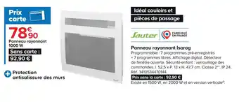 Castorama Panneau Rayonnant Isarog offre