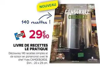 Livre de recettes le pratique