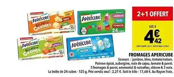 Fromages apéricube