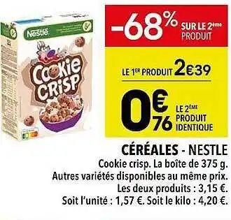Supeco Céréales - nestlé offre