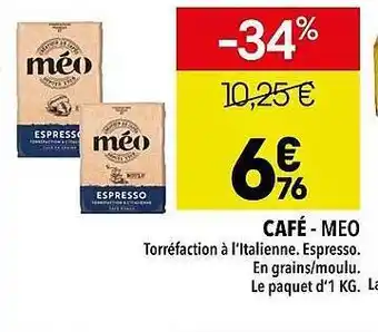 Supeco Café - méo offre