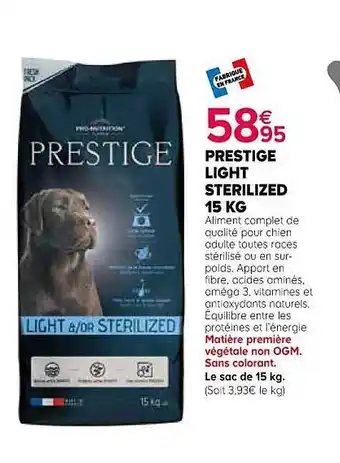 Prestige light sterilized 15 kg