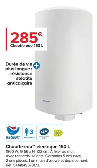 Castorama Chauffe-Eau Électrique 150 L offre