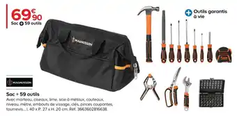 Castorama Sac + 59 Outils offre