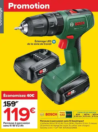Castorama Perceuse à Percussion Sans Fil Easyimpact offre
