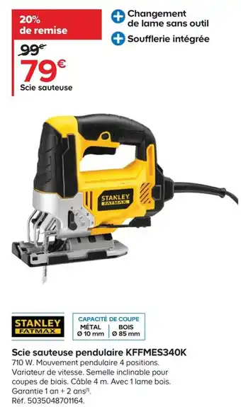 Castorama Scie Sauteuse KFFMES340K offre