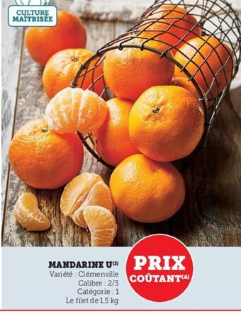 U Express Mandarine U offre