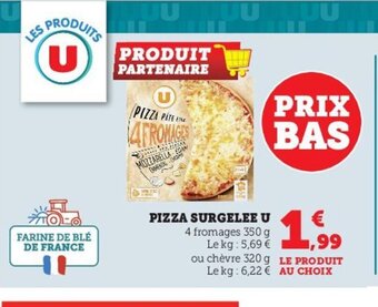 U Express Pizza Surgelee U offre