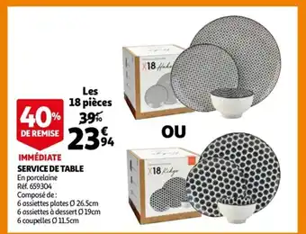 Auchan Service de Table offre