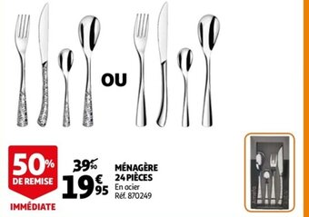 Auchan Ménagère 24 pièces offre