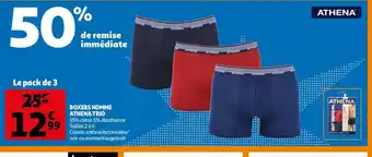 Auchan Boxers Homme Athena Trio offre