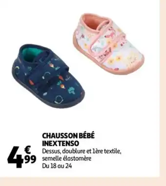 Auchan Chausson Bébé Inextenso offre
