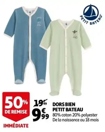 Auchan Dors Bien Petit Bateau offre