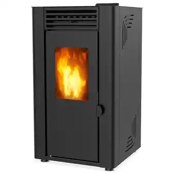 Poêle à granulés de bois 8kw noir - orphee 8 noir