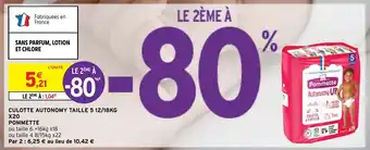 Intermarché Culotte Autonomy Taille 5 12/18kg x20 Pommette offre