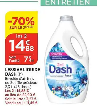 Lessive liquide dash