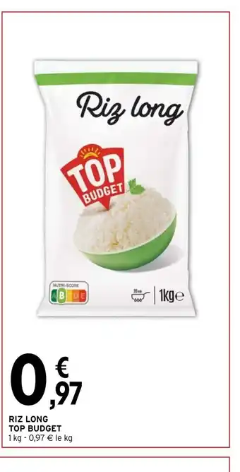Intermarché Riz Long Top Budget offre