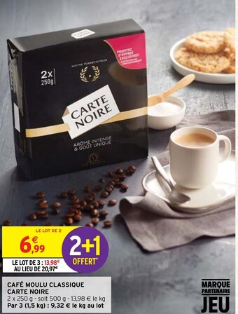 Intermarché Cafe Moulu Classique Carte Noire offre