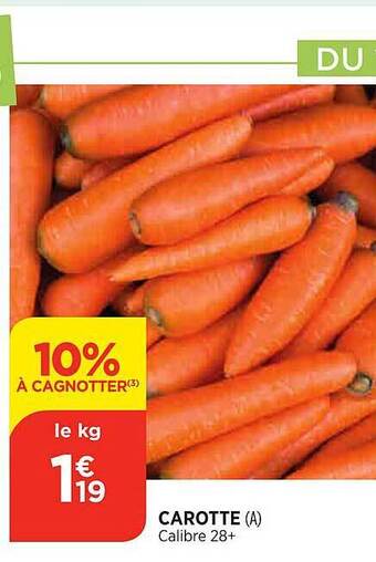 Maximarché Carotte offre