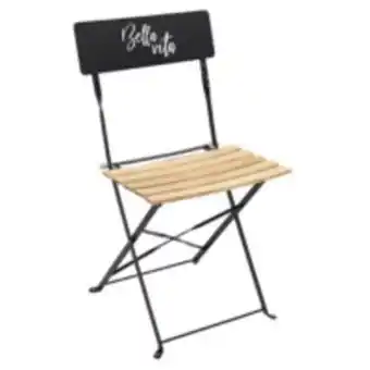 E.Leclerc Brico Malam - lot de 2 chaises pliantes taupe motif bella vita offre