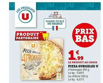 Super U Pizza surgelée u offre