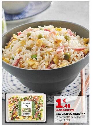 Super U Riz cantonais offre