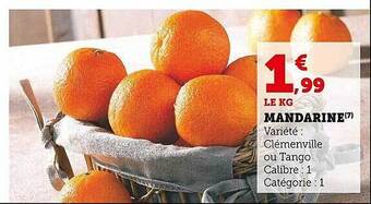 Super U Mandarine offre