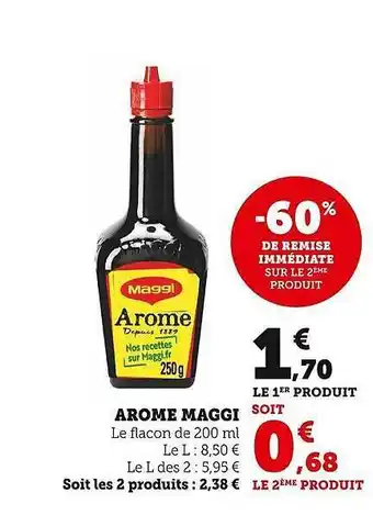 Super U Arôme maggi offre