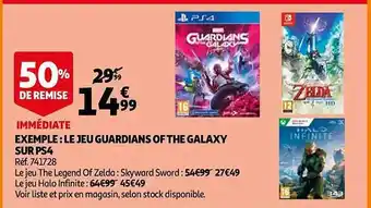Auchan Le jeu guardians of the galaxy sur ps4 offre