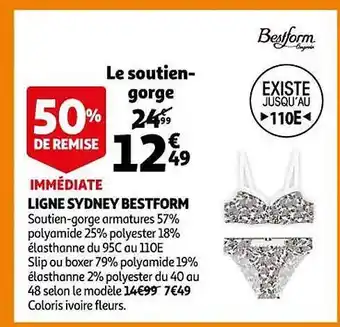 Auchan Ligne sydney bestform offre
