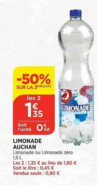 Bi1 Limonade auchan offre