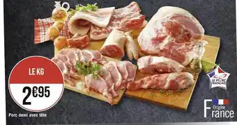 Casino Supermarchés Porc demi avec tête offre